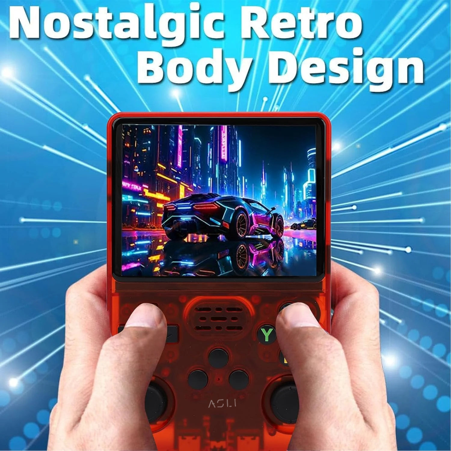 Asli Global Xretro Engine 3.5 Xretro Handheld Game Console With Linux System 128GB | Red Asli Global Xretro Engine 3.5 Xretro Handheld Game Console With Linux System 128GB | Red